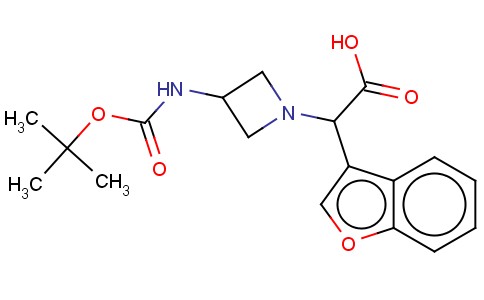 BENZOFURAN-3-YL-(3-BOC-AMINO-AZETIDIN-1-YL)-ACETIC ACID